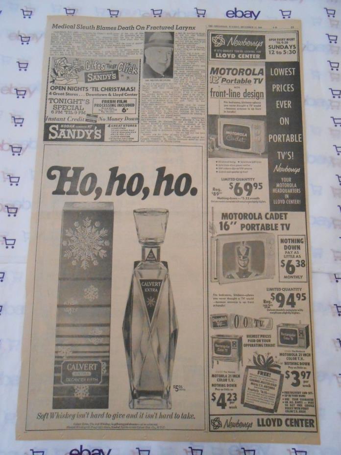 THE OREGONIAN - CALVERT EXTRA DECANTER FIFTH 