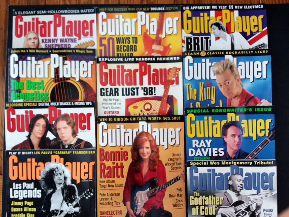 Guitar Player Magazine 1998 Lot of 11 Vintage Back Issues