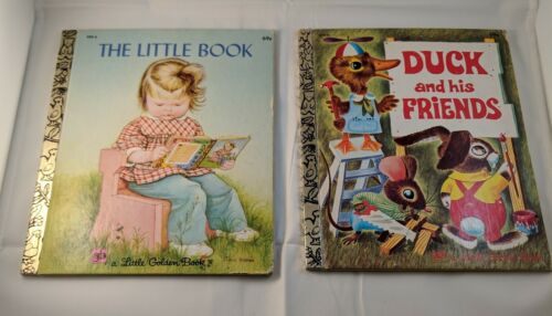 Vintage 1980 Little Golden Book - The Little Book & Duck and his Friends