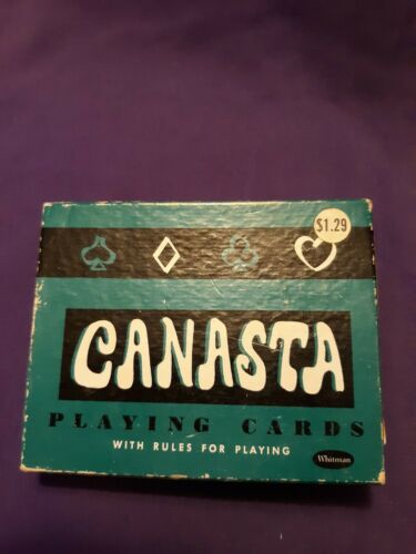 Vintage Canasta Playing Cards With Rules Poodle design Whitman