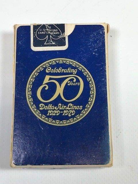 DELTA PLAYING CARDS   --  50 YEAR ANNIVERSARY