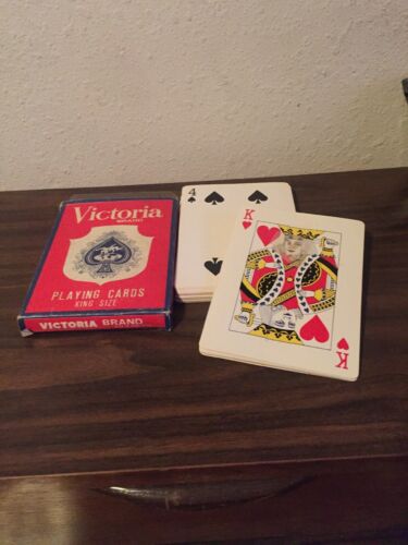 Vintage Victoria Brand King Size Deck that has been made into a Magic Trick.