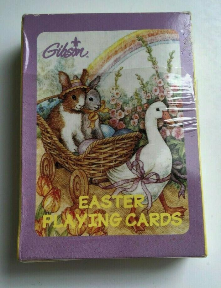 VINTAGE GIBSON EASTER PLAYING CARDS 