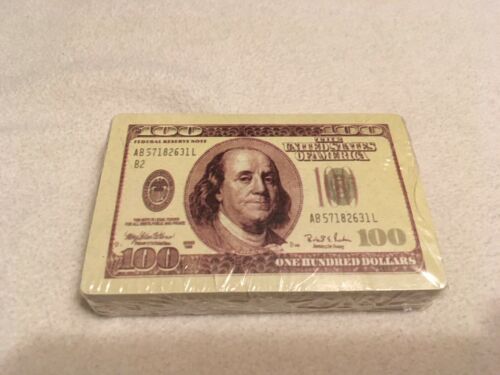 $100 Bill Vintage Playing Cards. Card Deck New In Wrapper!