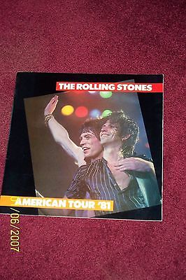 Rolling Stones  CONCERT PROGRAM ---1981