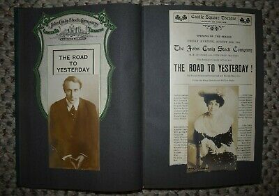 1908-09 Theatre Scrapbook Album 11 w/ Photos Mary Young John Craig JK Murray