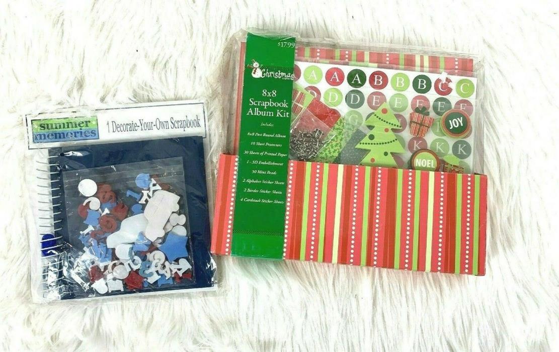 New Christmas Scrapbook Kit Hobby Lobby Album Paper Embellishment Sticker Brads