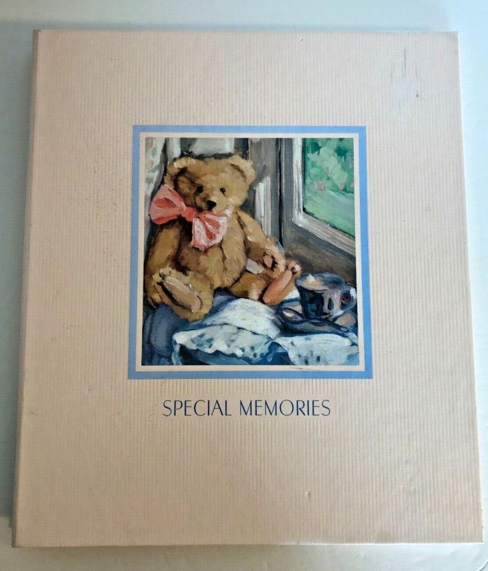 Hallmark Special Memories Teddy Bear Scrapbook 24 Blank Pages Postbound Album