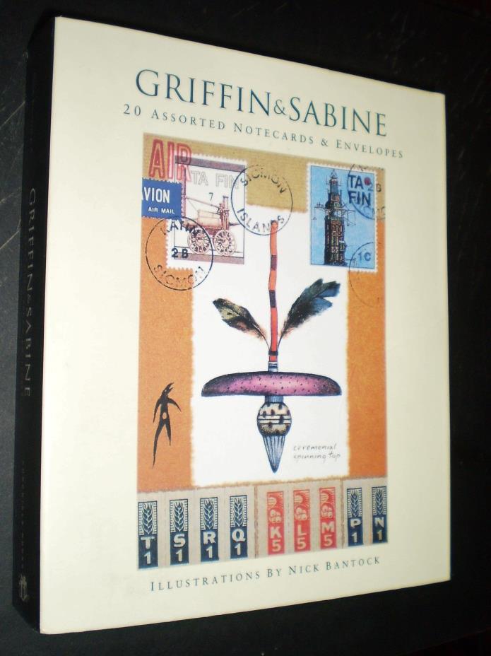 Griffin & Sabine Notecards (illus. by Nick Bantock) Unused Full Set of 20 Cards