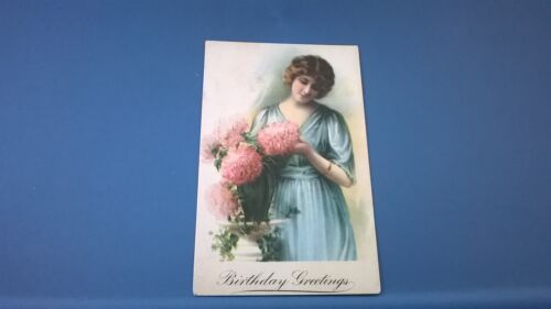 Vintage Birthday Postcard-1900