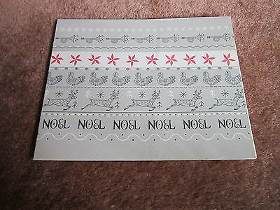 Vintage Christmas Gift Subscription Notice Card Poinsettia Cake NOEL BH&G