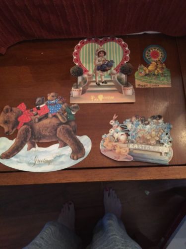 Vintage greeting cards Lot Of 4