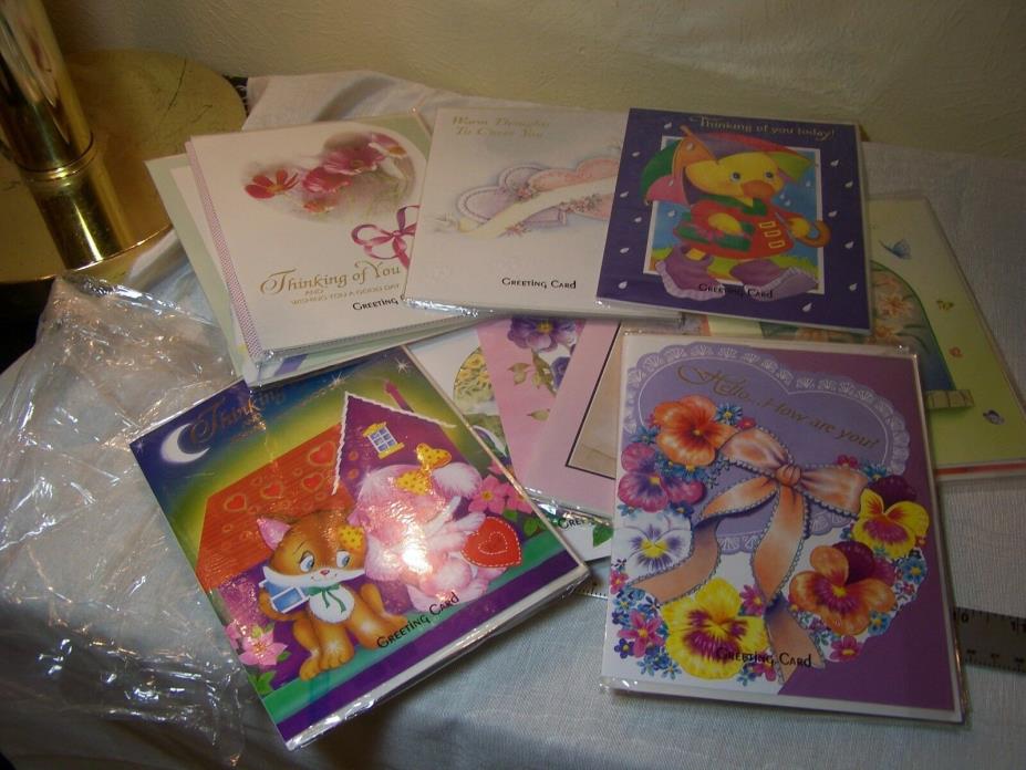 Vintage stationary greeting cards Very Famous 1993 new package Thinking of You