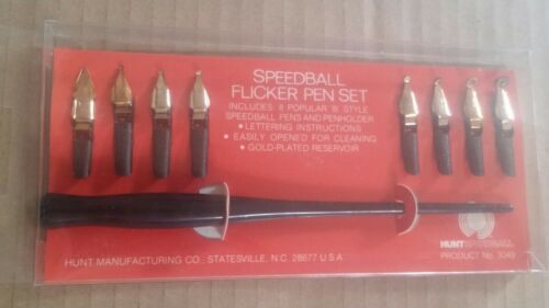 Speedball Flicker Pen set Calligraphy 8 