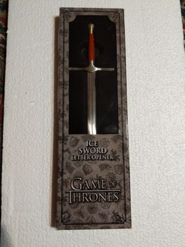 HBO Game of Thrones Eddard Stark Ice Sword Letter Opener Stainless Steel 9