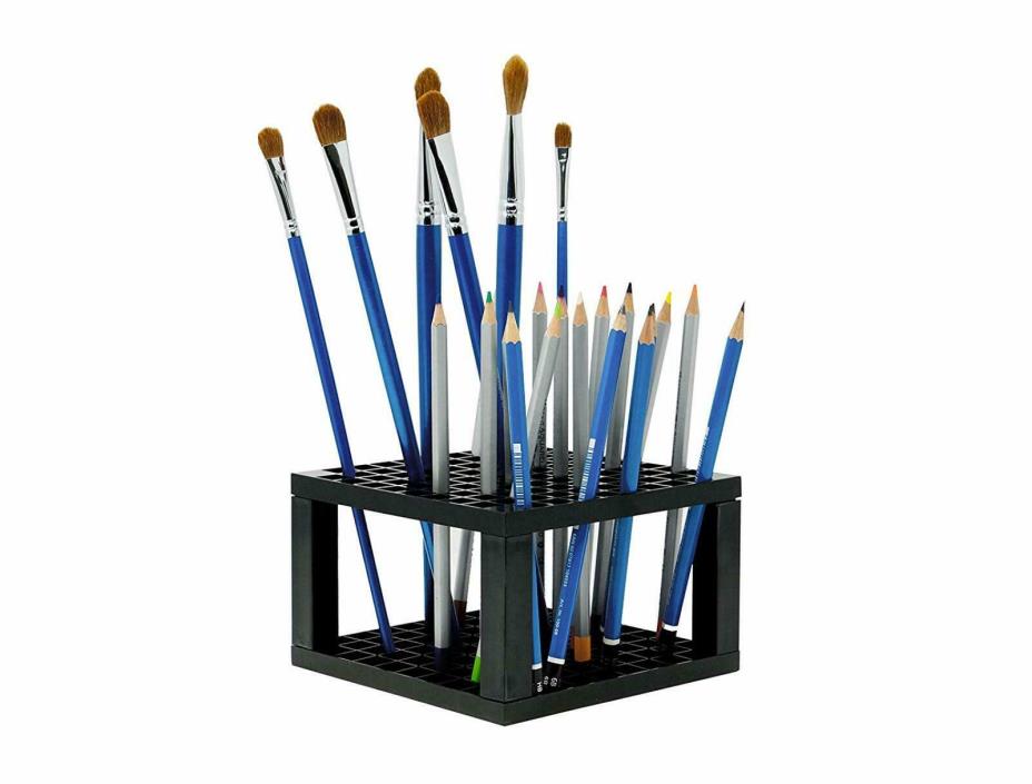 CAXXA 96 Hole Art Plastic Pencil & Brush Holder Desk Stand Organizer Holder New