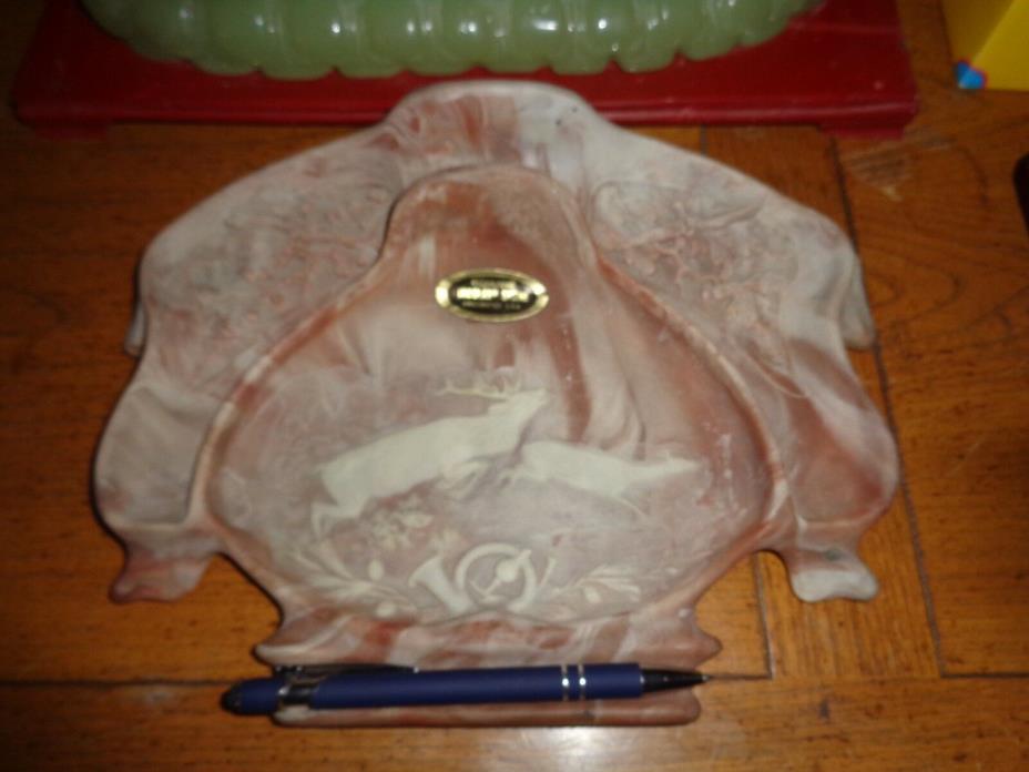 VINTAGE INCOLAY HANDCRAFTED USA DESK TOP ORGANIZER PERFECT CONDITION