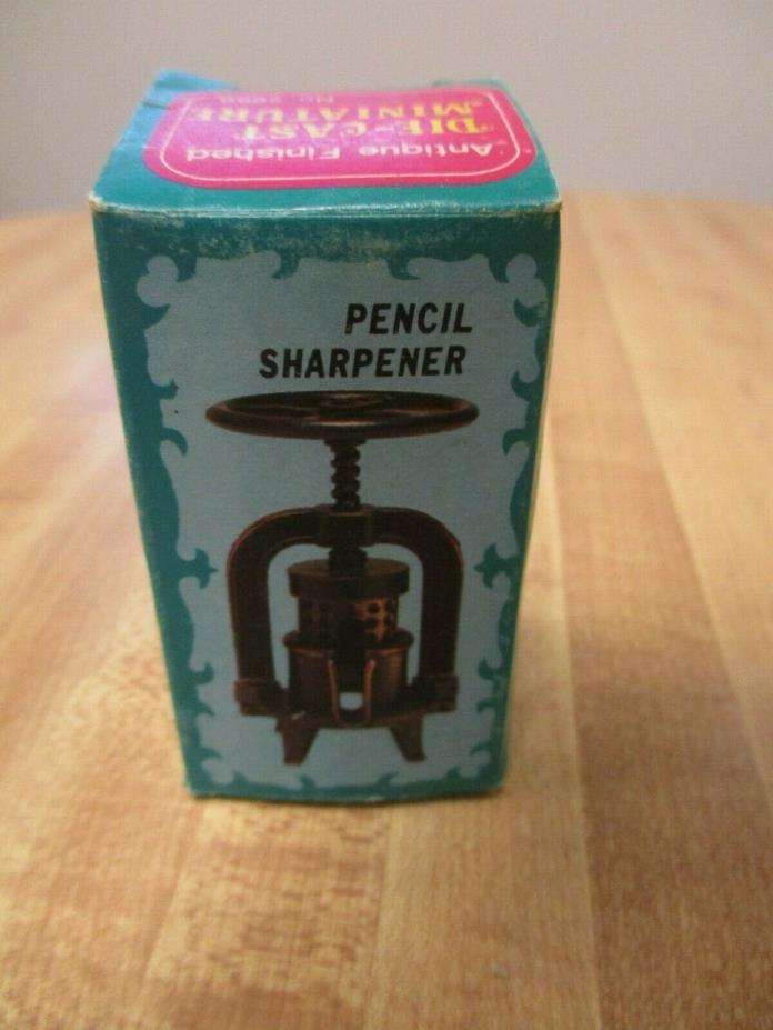 Old-Fashioned Juice Press Miniature Replica Die Cast Pencil Sharpener