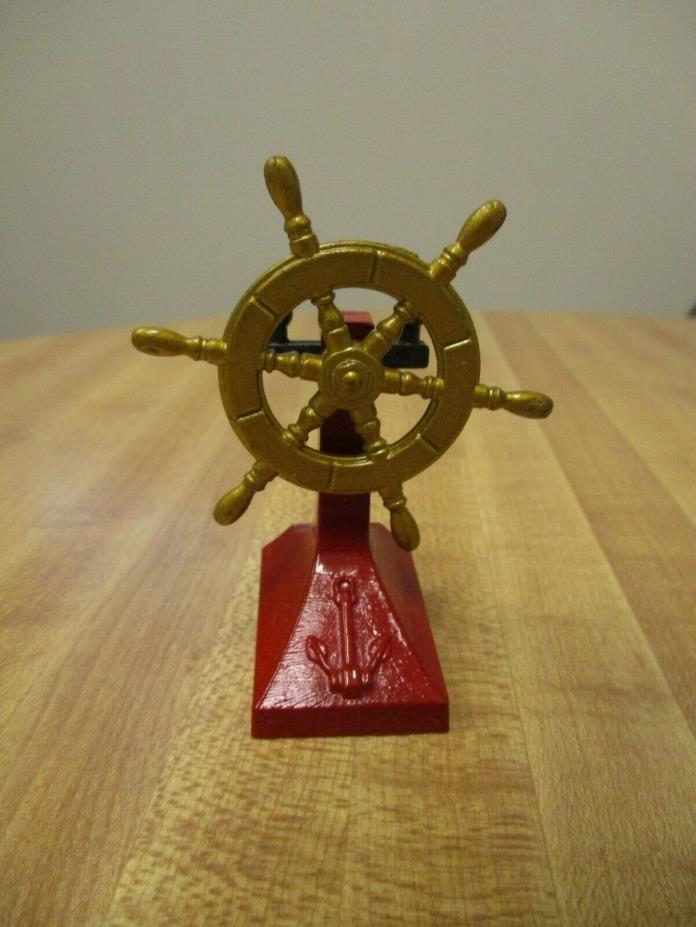 Old-Fashioned Ships Helm Wheel Miniature Replica Die Cast Pencil Sharpener