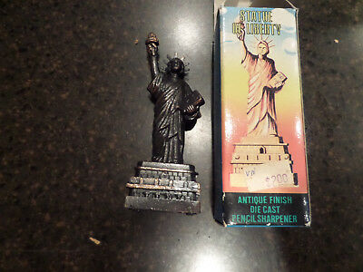 Vintage Statue of Liberty Pencil Sharpener in Box  Never Used