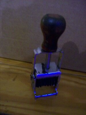 Vintage Triumph Ink Stamper with Wood Handle