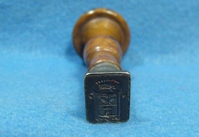 Antique 18th Century French Nobility Eagle Castle Sealing Wax Stamp Seal