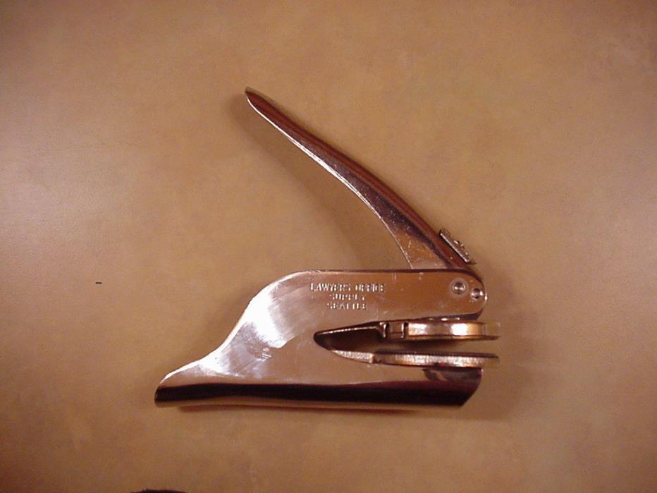 Vintage Seal Embosser, Lawyer's Office Supply, Seattle