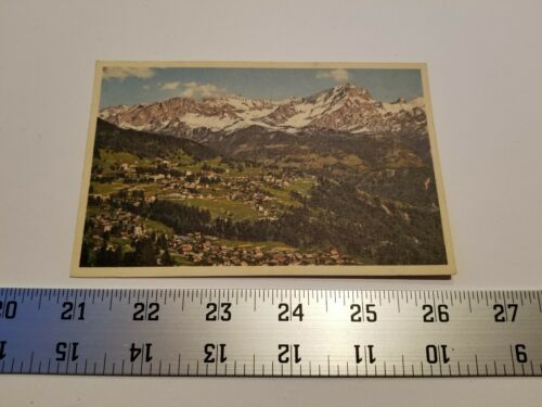 Home Treasure Villars Chesieres Grand Muveran Postcard Switzerland Postal Card