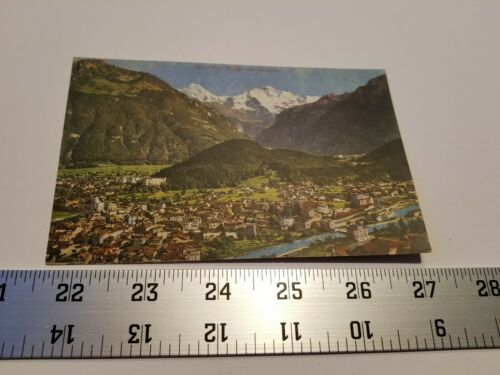Home Treasure Interlaken Mondi und Jungfrau Postcard Switzerland Postal Card
