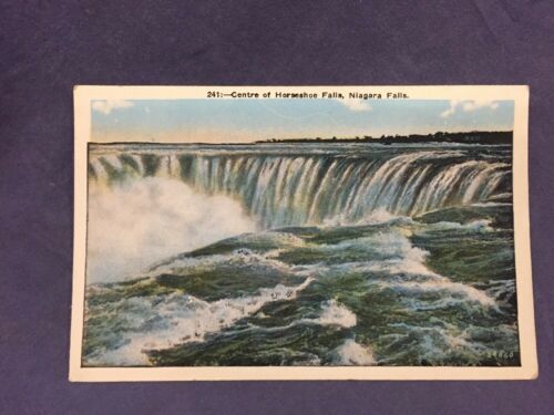 Centre of Horseshoe Falls,  Niagara Falls lithograph postcard