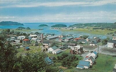 Vue sur le Village de BIC Rimouski Bas-Saint-Laurent Quebec Canada Postcard