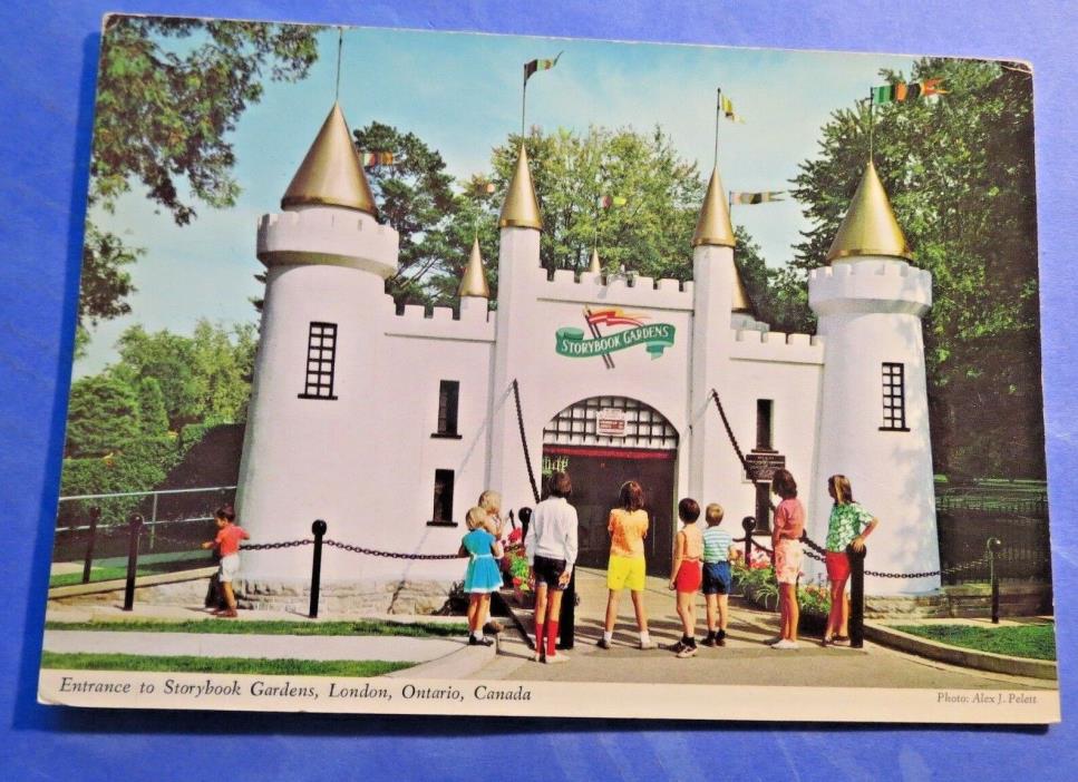 London Ontario Storybook Gardens Entrance View CT Size  Postcard PC5199