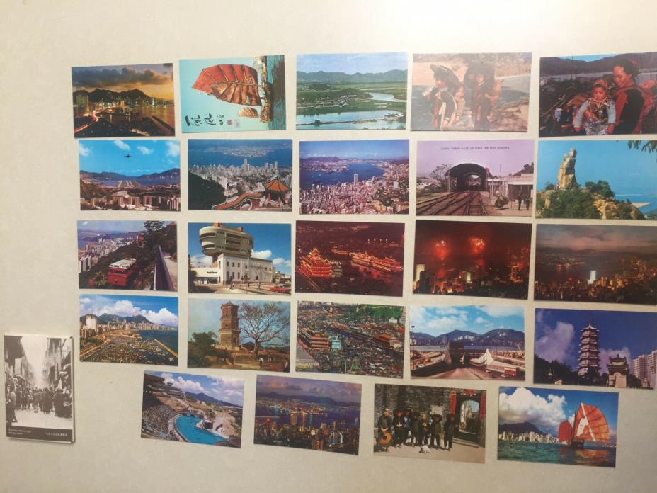 Vintage 1960s Hong Kong & Kowloon Unused Postcards, Lot of 24 - PRICE REDUCED