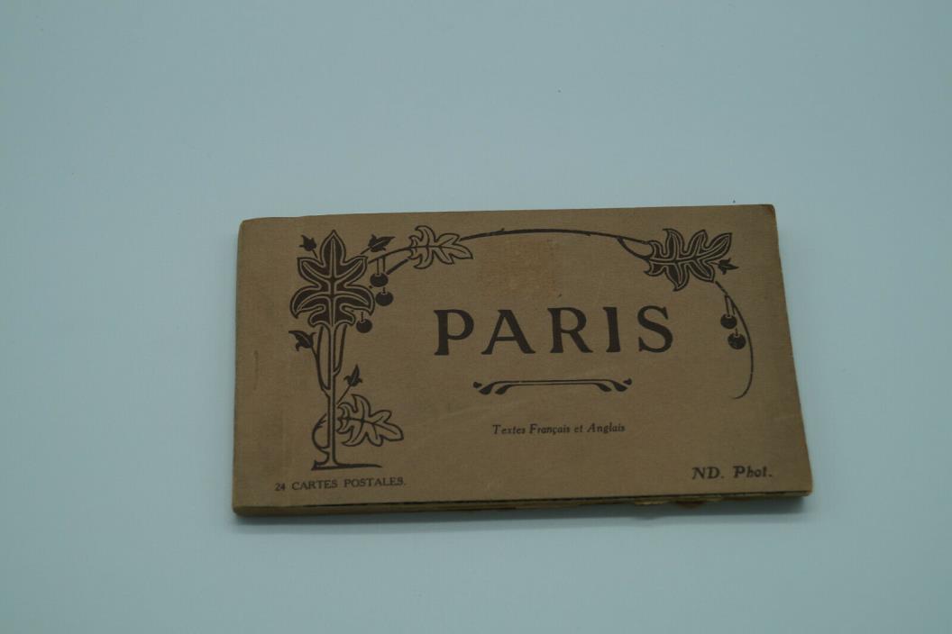 PARIS Book of 24 Unused Postcards Photos