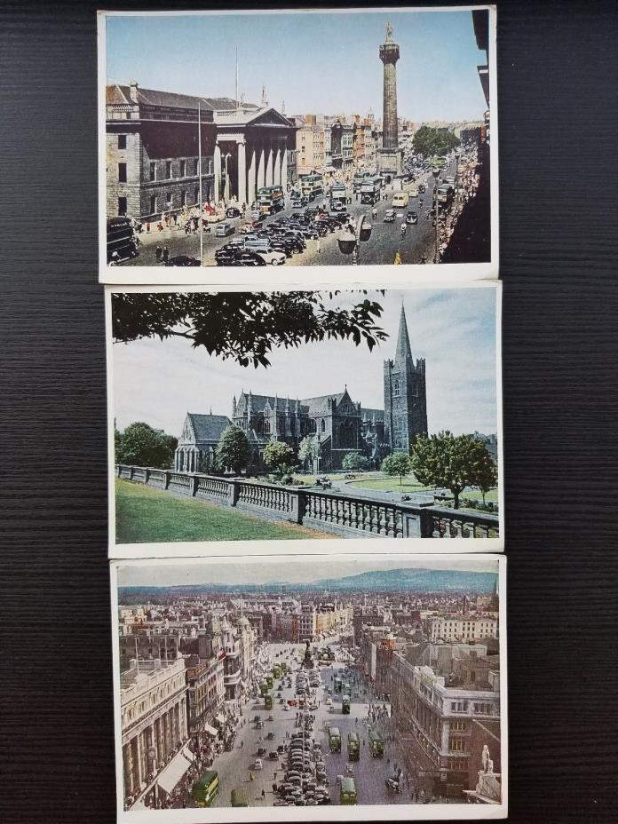 3 Unused Dublin, Ireland Post Cards