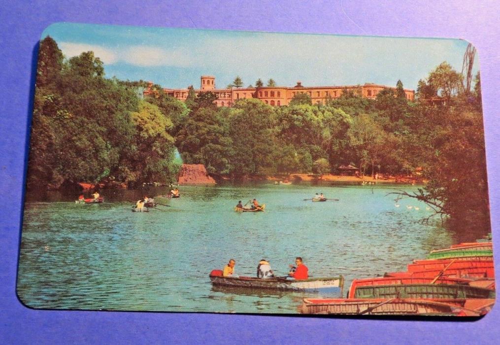 Mexico Lago de Chapultepec Vintage Old  Postcard PC3702