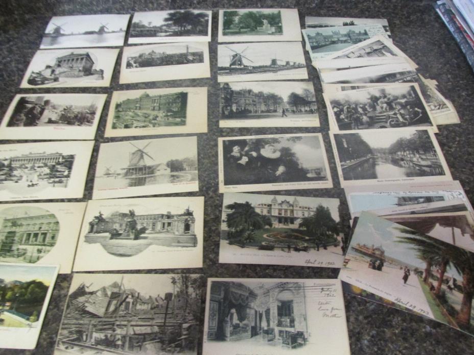 59  Vintage Foreign/World Postcards 1920's Monte Carlo -Berlin & More