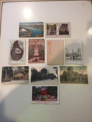 9 Various Vintage overseas Postcards Japan, Ireland, England +