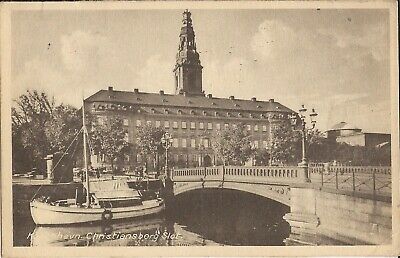 Copenhagen, Denmark - Christiansborg Palace -  masted boat