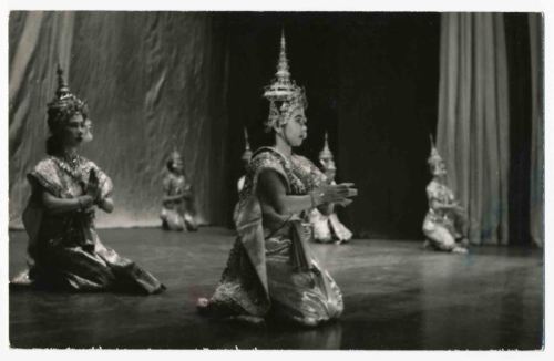 Dancers, Bangkok Thailand - Siam RPPC