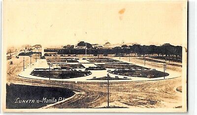 VF RPPC   PHILIPPINES  VERY EARLY PHOTO OF LUNETA , MANILA