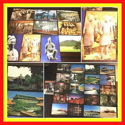 31 POSTCARDS TERRACOTTA ARMY IMPERIAL PALACE Beijing CHINA UnPosted Vintage 1980
