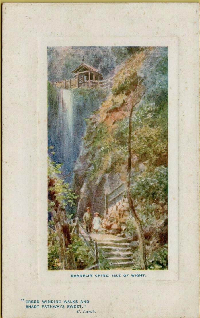 Raphael Tuck & Sons Oilette Isle of Wight #9709 Shanklin Chine Postcard D43