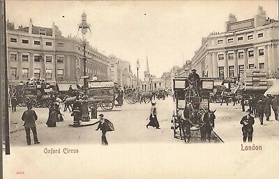 London, UNITED KINGDOM - Oxford Circus - UDB - horses & wagons, old clothes