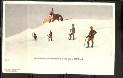 France- Observatoire Et Sommet Du Mont-Blanc . Vintage Postcard