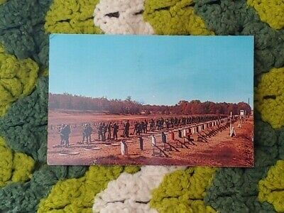 VTG FORT LEONARD WOOD MISSOURI POSTCARD Boot Camp 1964 Abraham Lincoln 4 stamp