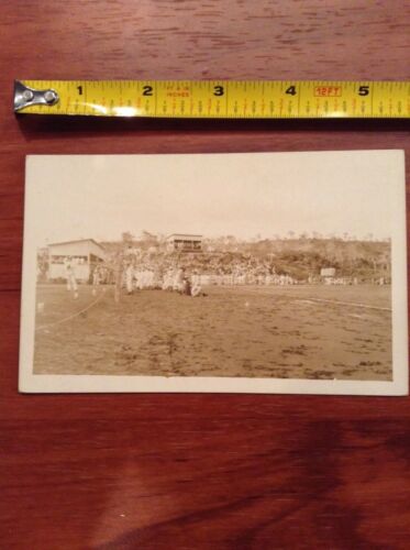 Vintage Baseball Field Military Guantanamo Cuba Post Card military Navy postcard