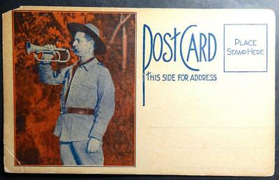 Postcard Rare WWI Military Song Here's to the Soldier Music Lyrics Ida Simpson