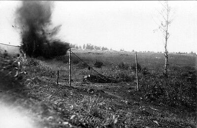 World War I Exploding Battlefield RPPC
