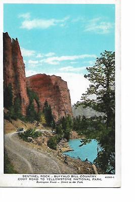 SENTINEL ROCK,- BUFFALO BILL COUNTRY, CODY ROAD TO YELLOWSTONE NATIONAL PARK.